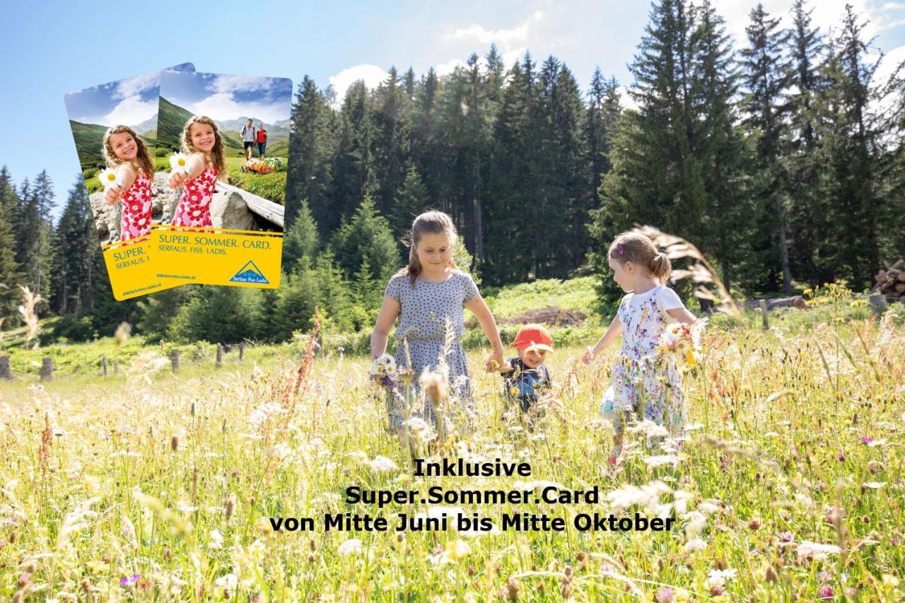 Naturlodge Ladis Ehemals Alpenlodge Alexander Inklusive Sommer Bergbahnticket ภายนอก รูปภาพ